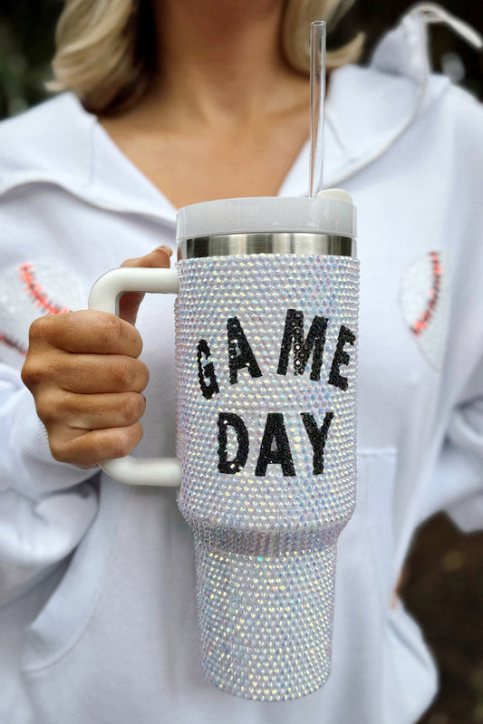 GAME DAY Rhinestone Tumbler (ships 10/3)