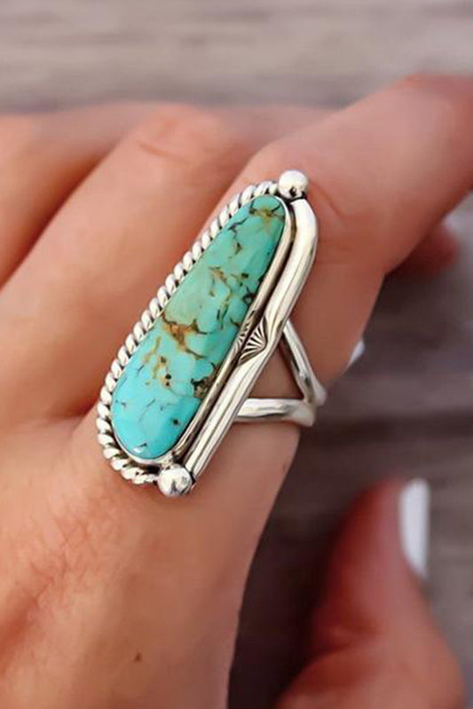 Turquoise Alloy Ring