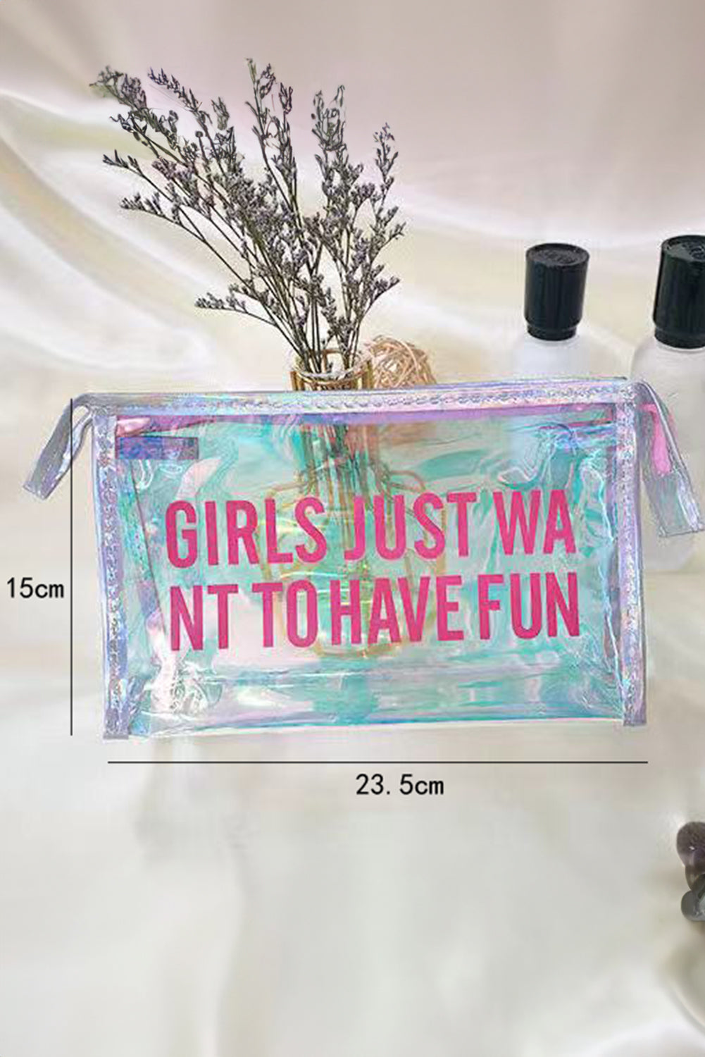 WGIRLS JUST WANT TO HAVE FUN Clear Clutch