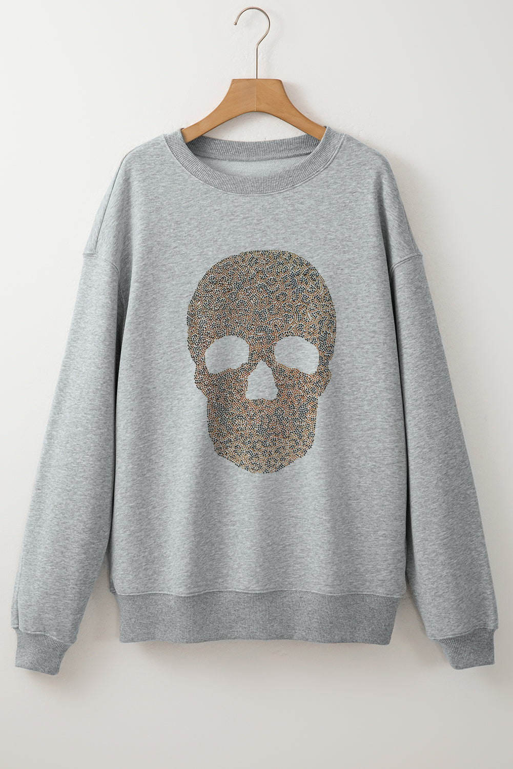 Rhinestone Skull Sweatshirt